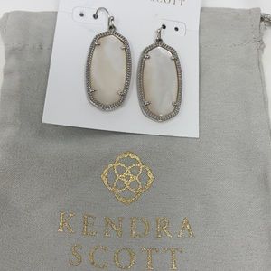 Kendra Scott Mother of Pearl with Silver Hardware Elle